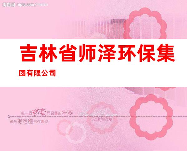 吉林省师泽环保集团有限公司